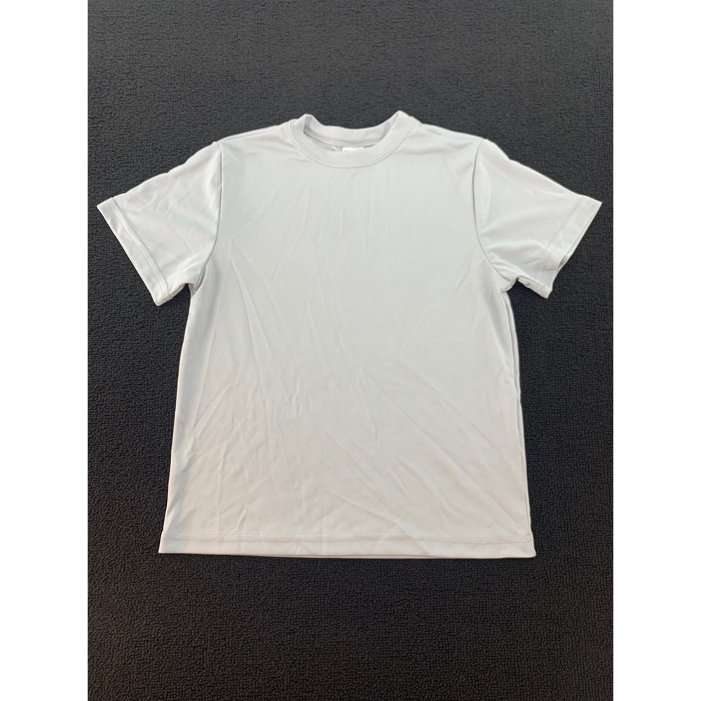Sport-Tek‎ Youth XS Light Gray Short Sleeve Athletic T-Shirt Polyester